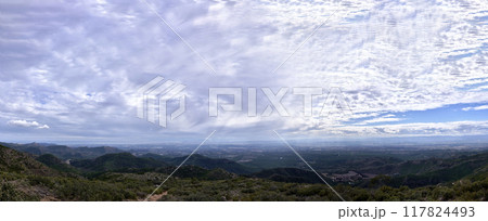 Panoramic view of the gulf of Valencia from the lookout point 117824493