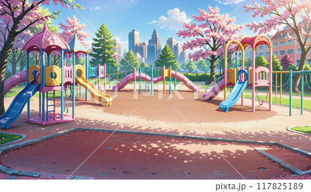 「カラフルな児童公園」 「カラフルな児童公園」 117825189