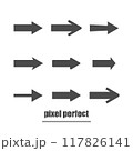 Collection of different arrows design. flat Arrow style 117826141