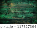 Green wooden texture. Wood background, laminate and parquet background. 117827394