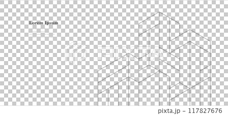 幾何学 抽象 建築 テクノロジー ビジネス 背景 117827676