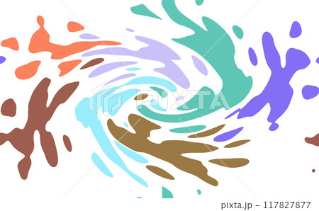 カラフルな渦の抽象画 117827877