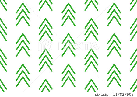 Christmas tree seamless pattern. Green candy zigzag stripes background. Christmas present pattern. Holiday lines backdrop. Xmas gift wrapping print. Vector Illustration on white background 117827905
