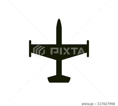 Plane icon airport sign black airplane silhouette vector image 117827998