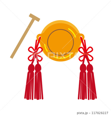 当り鉦 スリ鉦 すりがね シャギリのイラスト 当り鉦 スリ鉦 すりがね シャギリのイラスト 117828227