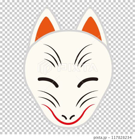 狐狸面具的插圖 117828234