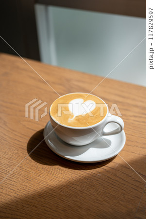 カフェラテ カフェラテ 117829597