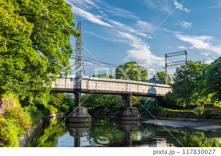 濠川　京阪電車鉄橋　京都市伏見区 117830027