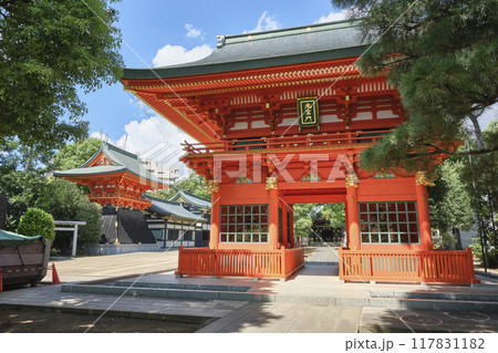 牛込高田鎮座 穴八幡宮・随神門、拝殿、鼓楼 牛込高田鎮座 穴八幡宮・随神門、拝殿、鼓楼 117831182