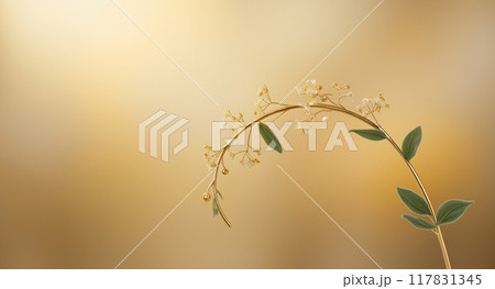 young green plant on blurred background 117831345