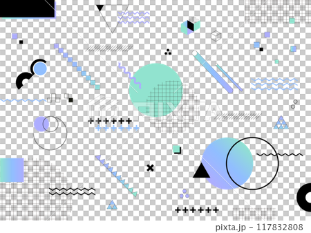 幾何圖形背景素材 117832808