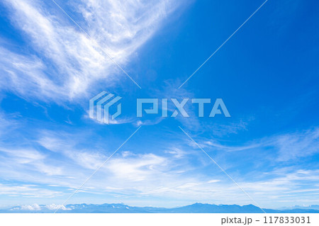 【山素材】夏のトーミの頭から見る善光寺平方面【長野県】 【山素材】夏のトーミの頭から見る善光寺平方面【長野県】 117833031