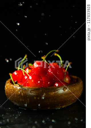 サクランボ　イメージカット1 117833928