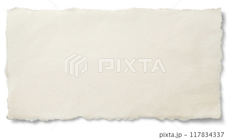 耳付きの手漉き和紙の背景素材 117834337