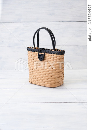 クラフトバンドのかごバッグ3 クラフトバンドのかごバッグ3 117834497