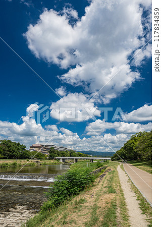京都鴨川夏景色 京都鴨川夏景色 117834859