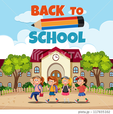 Back to School Illustration 117835102