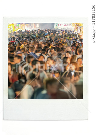 祭り　ポラ風 117835156