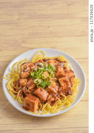 麻婆豆腐焼きそば 麻婆豆腐焼きそば 117836026