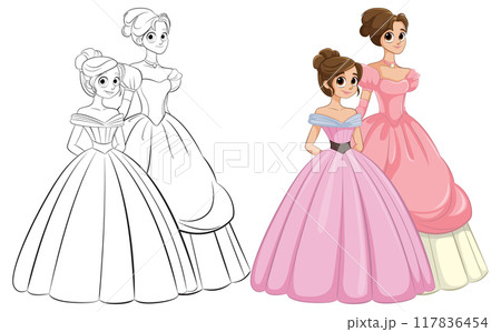 Elegant Princesses in Beautiful Gowns Elegant Princesses in Beautiful Gowns 117836454