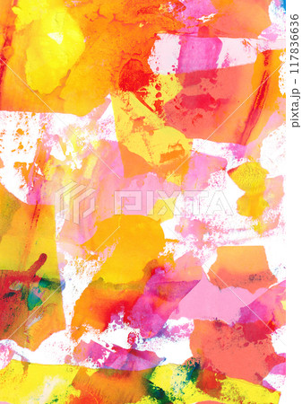 カラフルな水彩テクスチャ背景 117836636