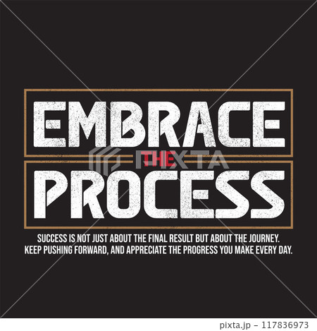 A motivational quote Embrace The Process A motivational quote Embrace The Process 117836973