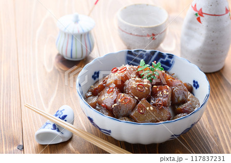 ピリ辛こんにゃく ( こんにゃくの煮物 ) ピリ辛こんにゃく ( こんにゃくの煮物 ) 117837231