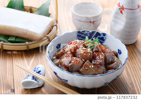 ピリ辛こんにゃく ( こんにゃくの煮物 ) ピリ辛こんにゃく ( こんにゃくの煮物 ) 117837232