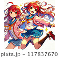 セーラー服を着た女の子 117837670