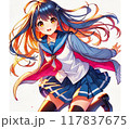 可愛い女子高生 117837675