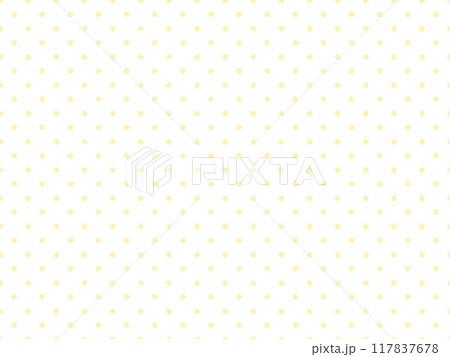 ベージュと白のドット柄（水玉模様）の背景・壁紙 117837678