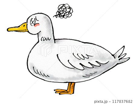 参るアヒル 117837682