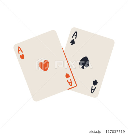 Aces playing cards 117837719