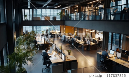 Corporate Office Scene Corporate Office Scene 117837826