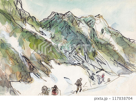白馬大雪渓 117838704