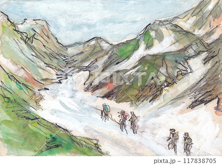 白馬大雪渓 117838705