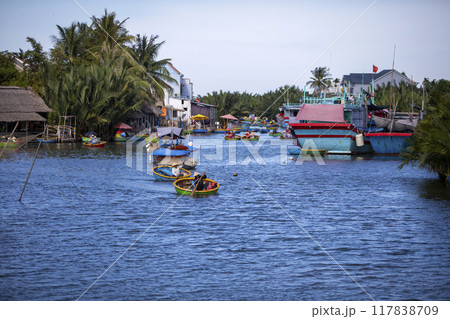 This is the beautiful scenery of Hoi An, a famous tourist attraction in Vietnam. This is the beautiful scenery of Hoi An, a famous tourist attraction in Vietnam. 117838709