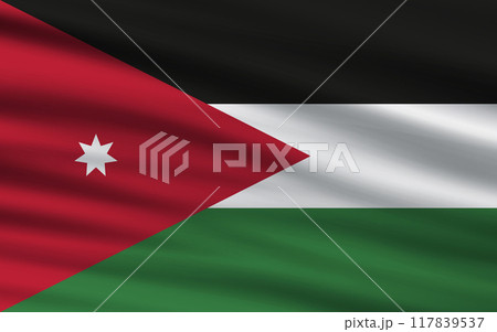 a backdrop of wavy flags from around the world 117839537