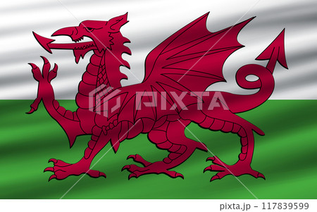 a backdrop of wavy flags from around the world 117839599