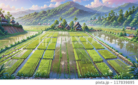 「アジアの田園風景」 「アジアの田園風景」 117839895