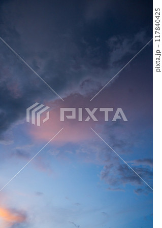 twilight sky with cloud in summer season 117840425