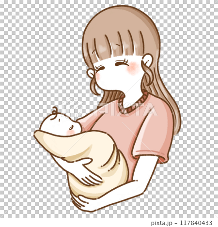媽媽/媽媽抱著嬰兒 媽媽/媽媽抱著嬰兒 117840433