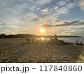 sunset on the beach 117840860