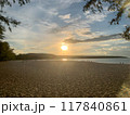 sunset on the lake 117840861