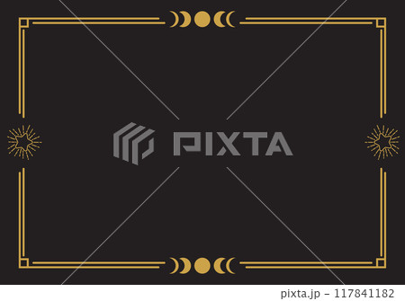 Rectangular golden boho frame 117841182