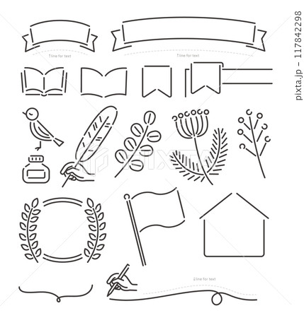 シンプルナチュラルなあしらいセット 117842298