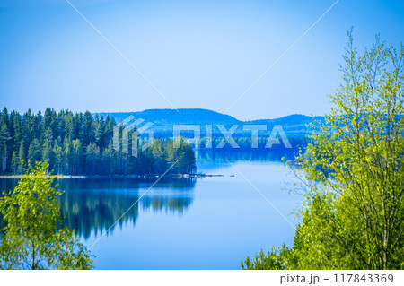 Summer landscape from Sotkamo, Finland. Summer landscape from Sotkamo, Finland. 117843369