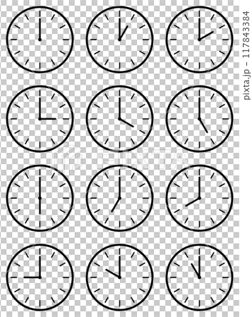 Clock icon set Clock icon set 117843384