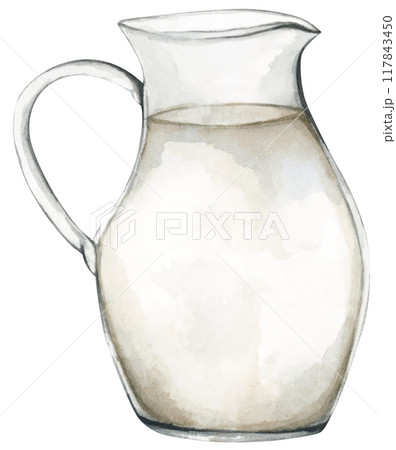 Watercolor painting of Milk. Watercolor painting of Milk. 117843450