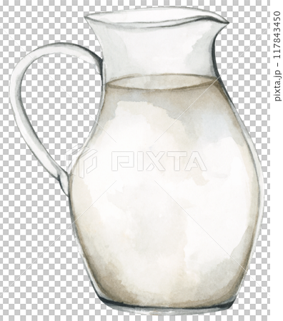 Watercolor painting of Milk. Watercolor painting of Milk. 117843450